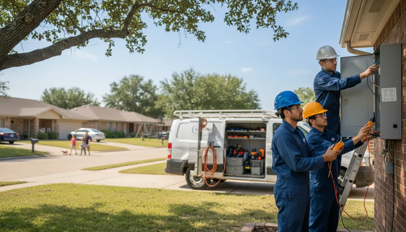 Certified electrician providing emergency electrical services in Lenzburg, IL